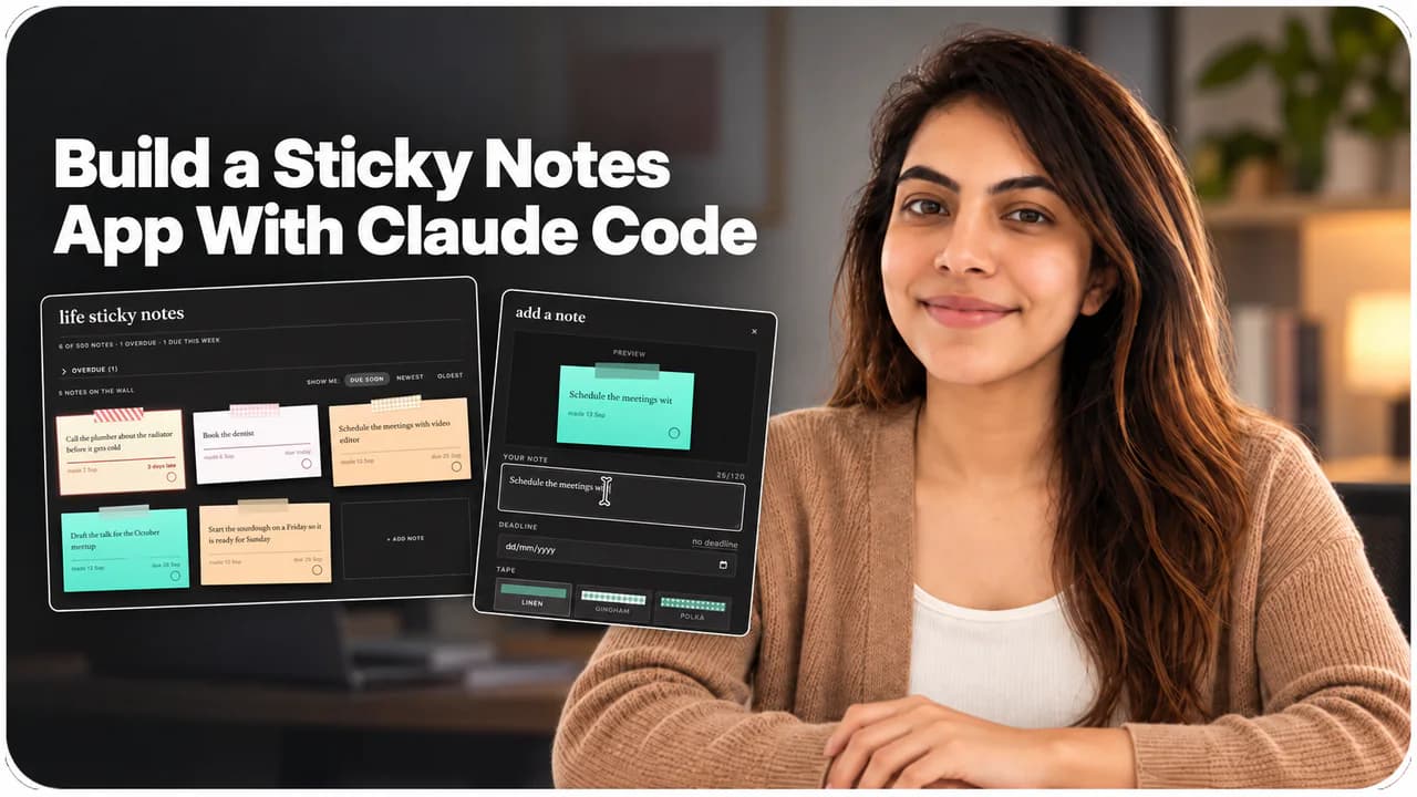 Build a Sticky Notes App With Claude Code