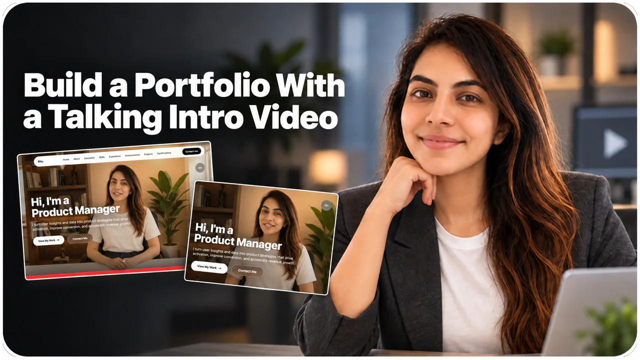Build a Portfolio With a Talking Intro Video