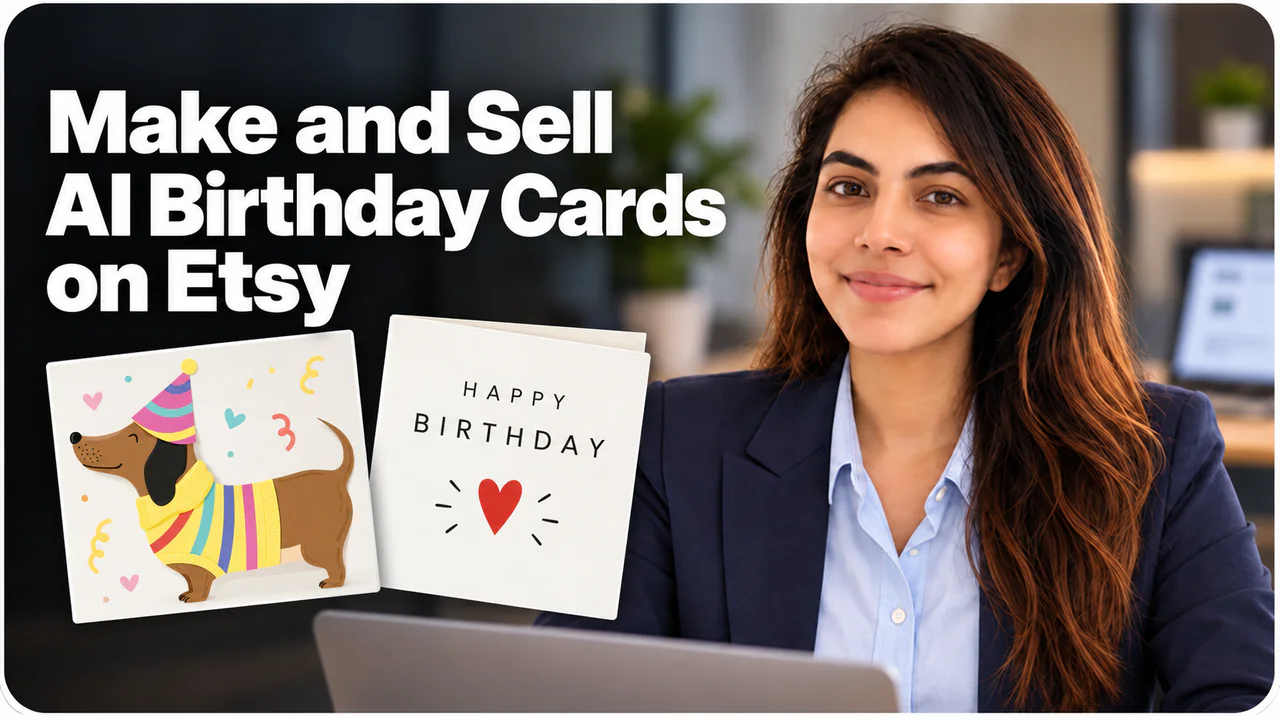 Make and Sell AI Birthday Cards on Etsy