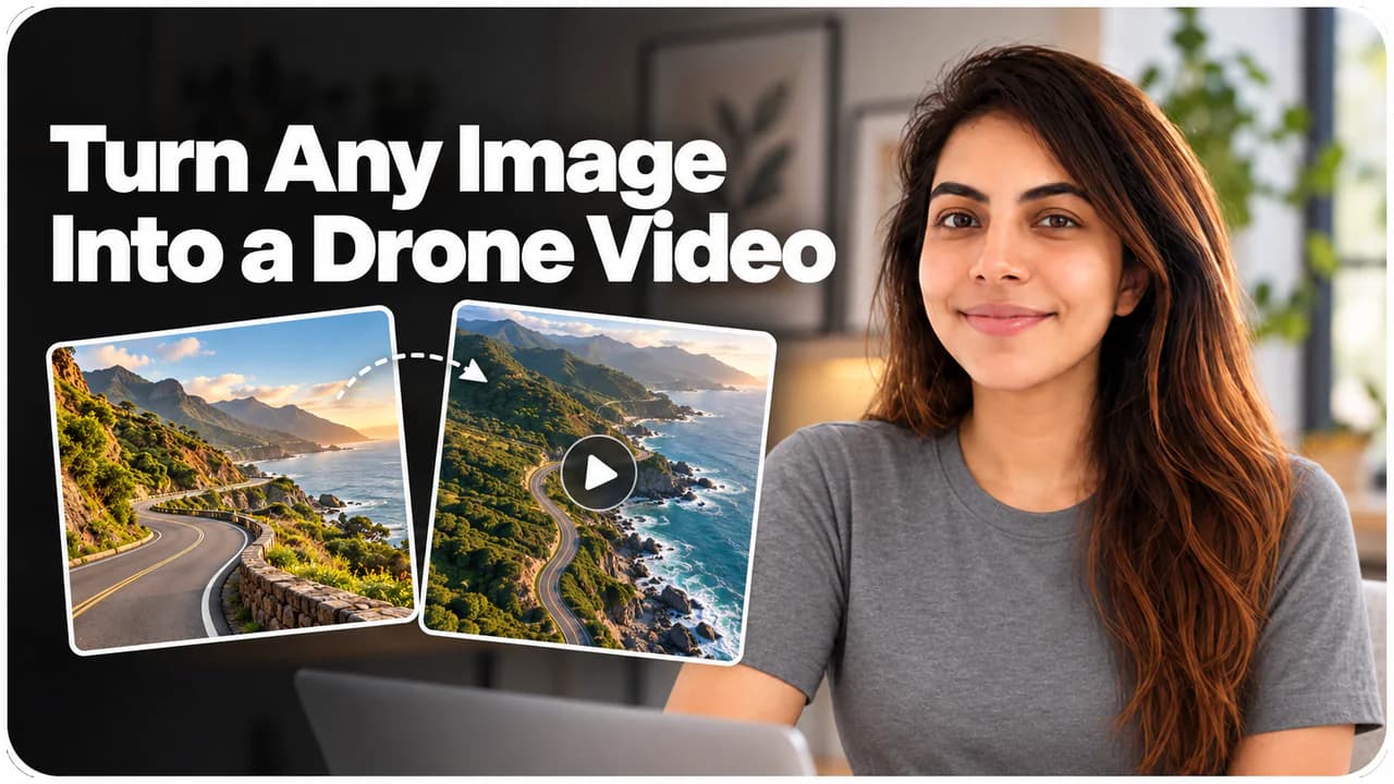 Turn Any Image Into a Drone Video