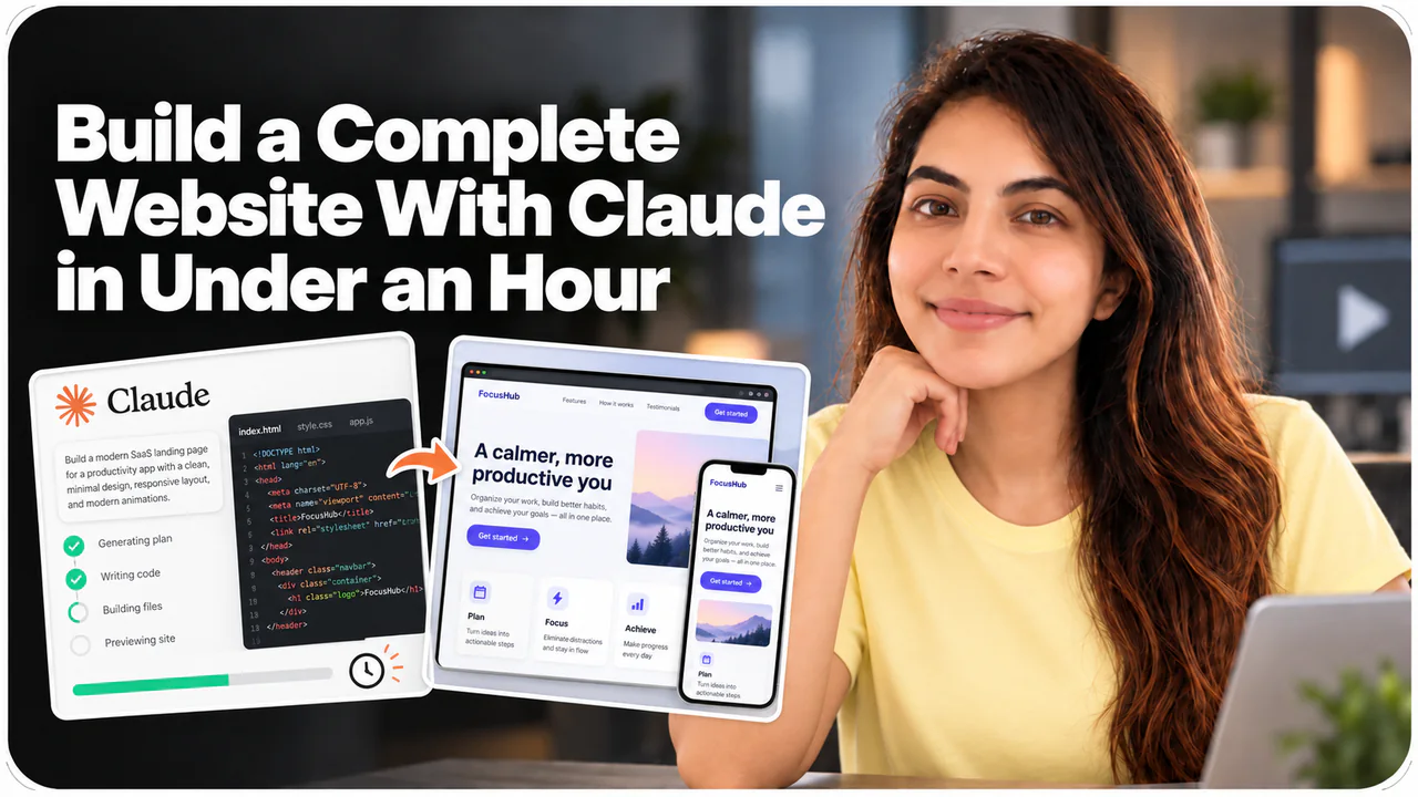 Build a Complete Website With Claude in Under an Hour